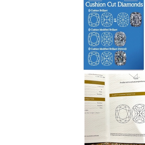 Diamond, Moissanite & Gold Ring Info - Picture 17 of 17